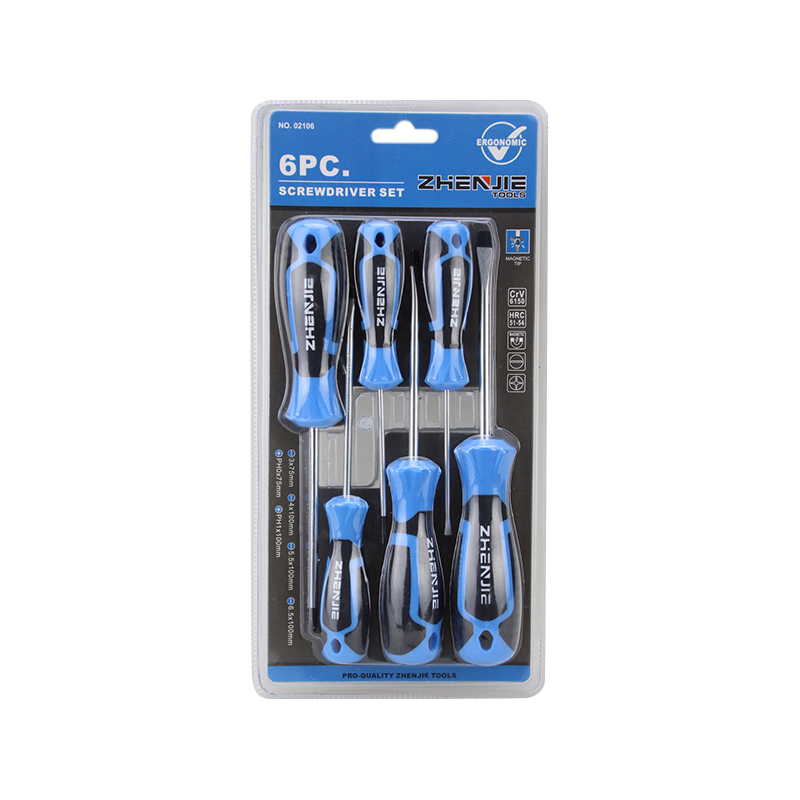 6pcs Ergonomically Designed Handle Slotted & Phillips Screwdriver Set