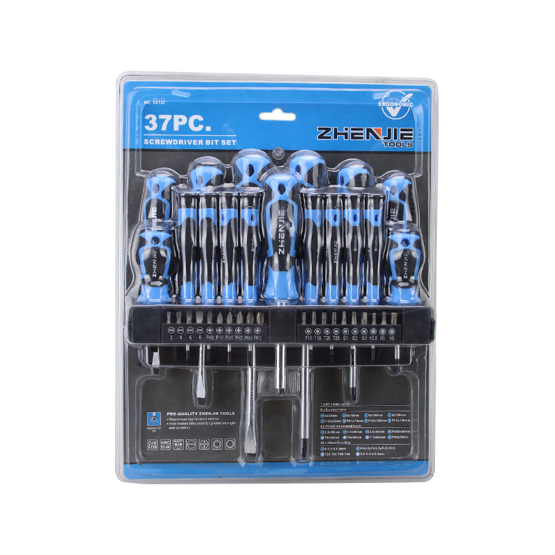 37pcs Ergonomically Designed Handle Screwdriver Bit Set