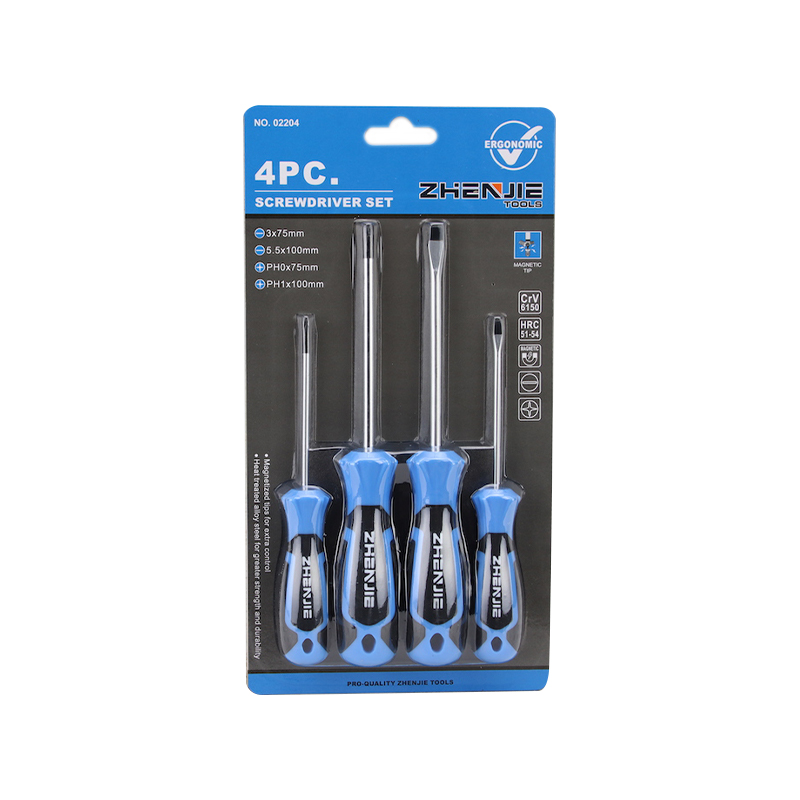 4pcs Ergonomically Designed Handle Screwdriver Bit Set