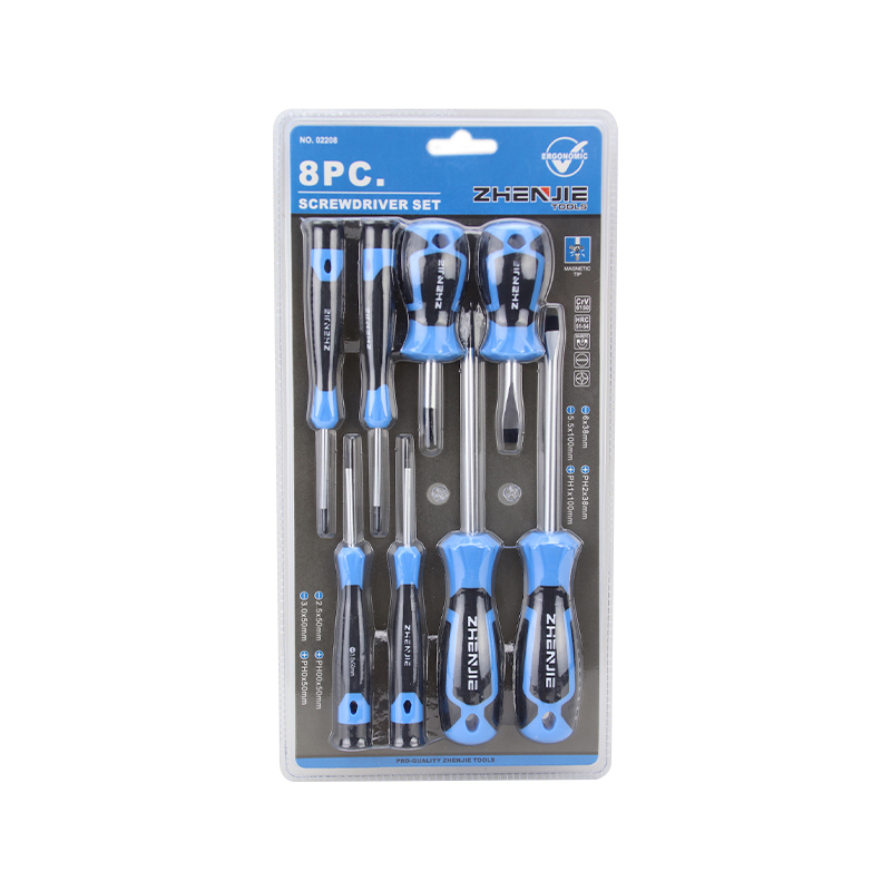 8pcs Ergonomically Designed Handle Screwdriver Bit Set