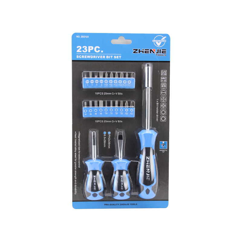 23pcs Magnetic Bit Holder CRV Screwdriver & Bit Set