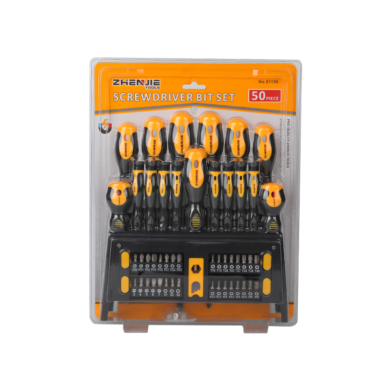 50pcs Plastic Shelf & Double Blister Packaging Screwdriver Bit Set