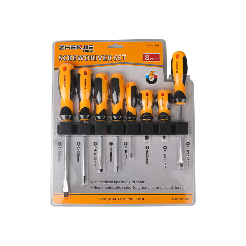 8pcs Slotted & Phillips Screwdriver Set