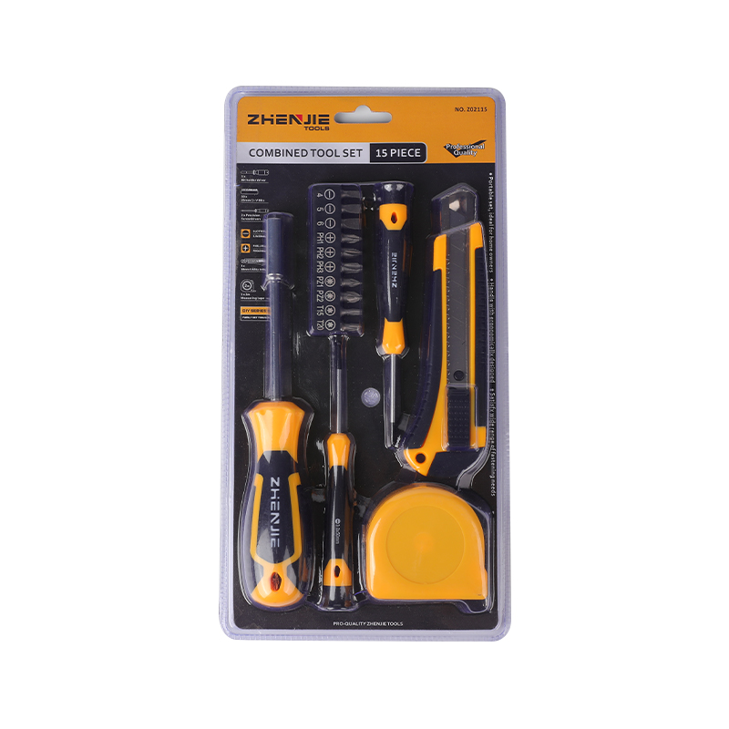 16pcs Screwdriver Bit Hex Key Measure Tape Set