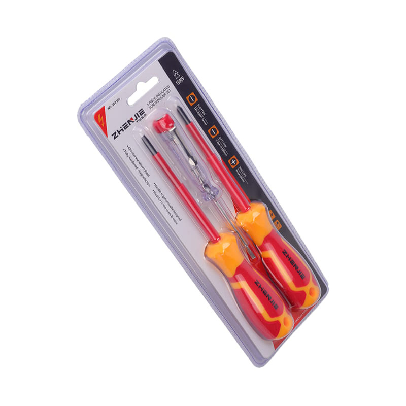 3pcs Heavy Duty insulated PP&TPR handle screwdriver tool set