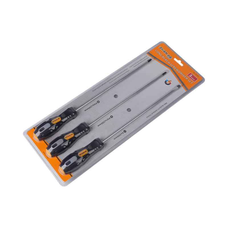 3pcs Long Reach Screwdriver Set