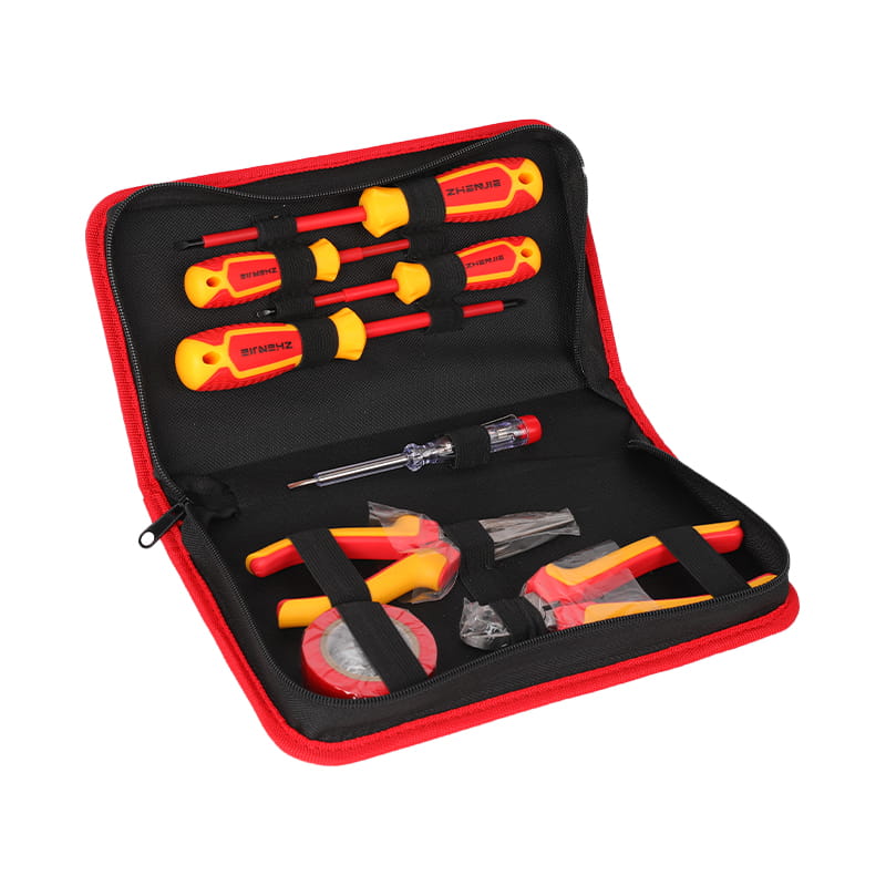 8pcs VDE insulated PP&TPR handle screwdriver pliers tool set