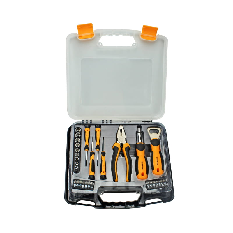 30pcs Slotted Phillips Pozidriv Square CRV Screwdriver Combined Tool Set