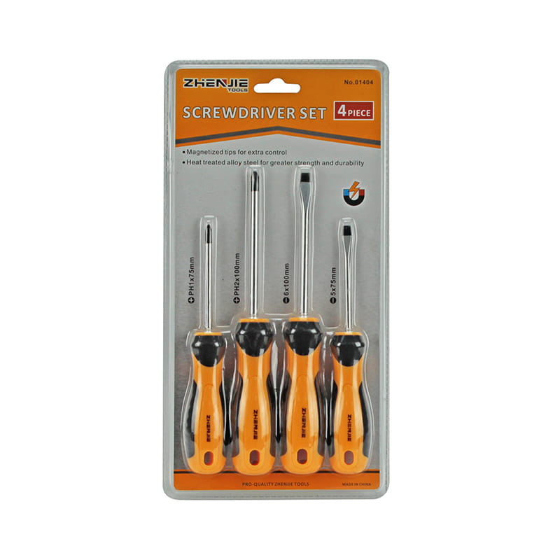 4pcs Slotted & Phillips Screwdriver Set