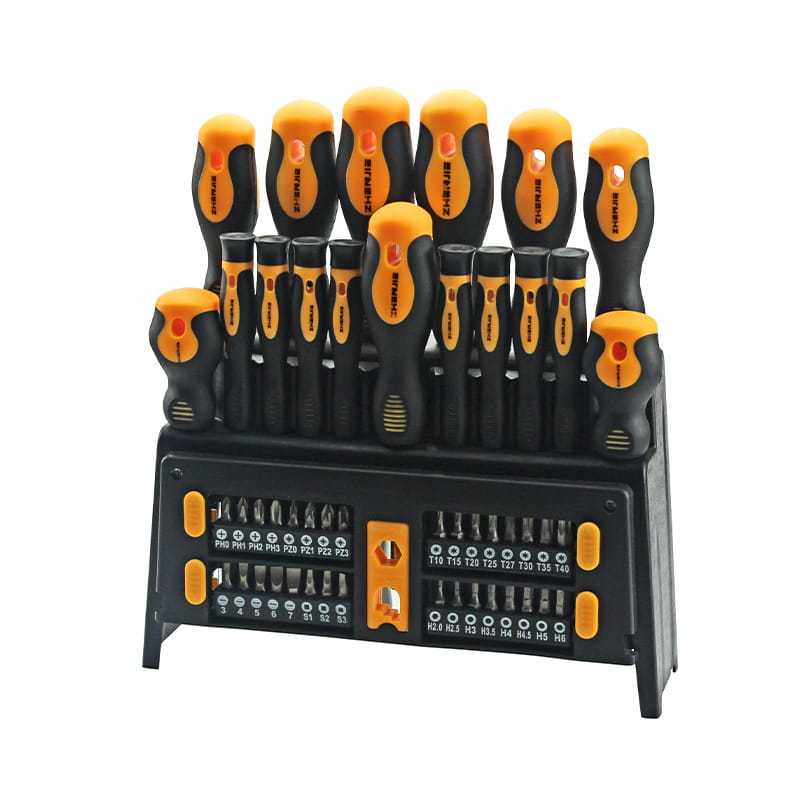 50pcs Plastic Shelf & Double Blister Packaging CRV Screwdriver Bit Set