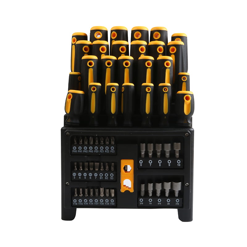 61pcs Plastic Shelf &Double Blister Packaging Screwdriver Bit & Power Nut Set