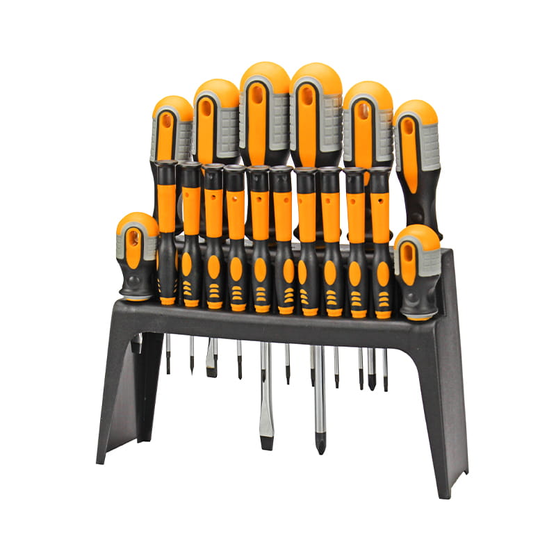 18pcs Plastic Shelf & Double Blister Packaging CRV Torx Screwdriver Set