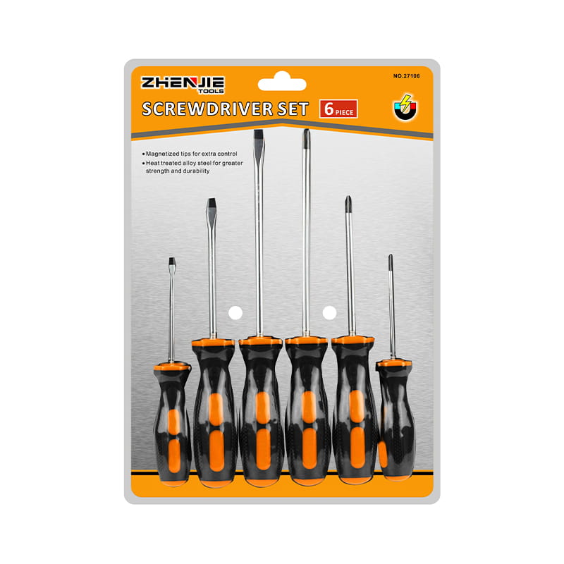 6pcs Double Injected Soft Handle Screwdriver Set 