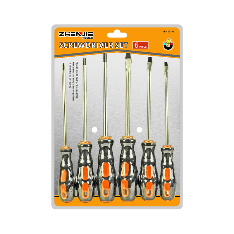 6pcs Hardened & Tempered Blade CRV Screwdriver Set