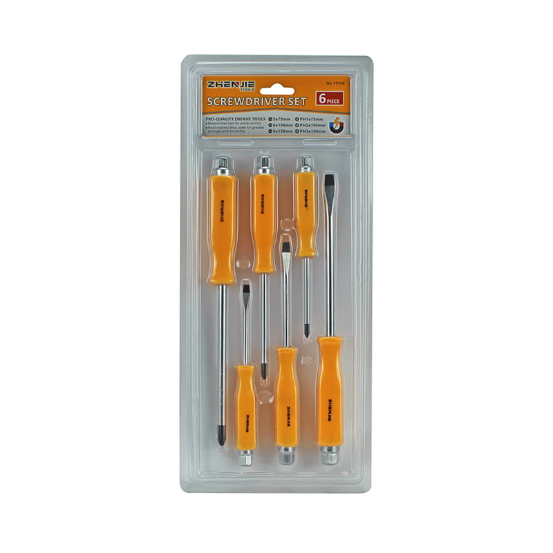 6pcs Handle Ergonomically Designed CRV Screwdriver Set