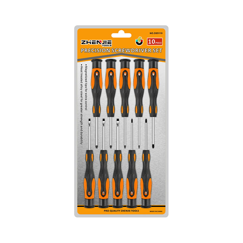 10pcs Slotted Phillips Torx CRV Precision Screwdriver Set