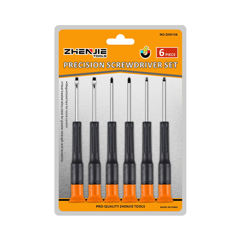 6pcs Handle Ergonomically Designed Slotted Phillips Torx CRV Precision Screwdriver Set