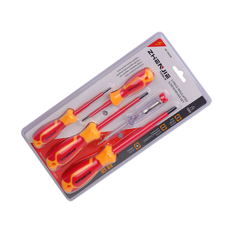 5pcs insulated CRV PP&TPR handle screwdriver tool set